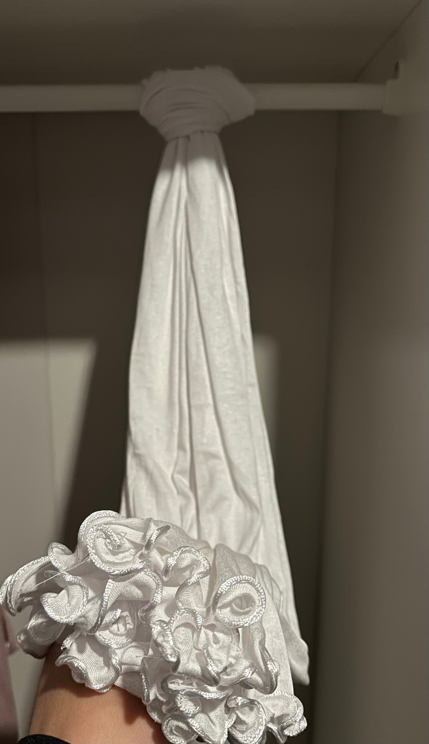 Jersey coton à froufrou